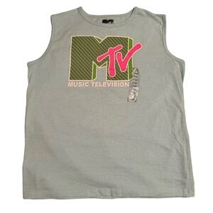 MTV Music Television Blue Tank Top Men’s size L NWOT